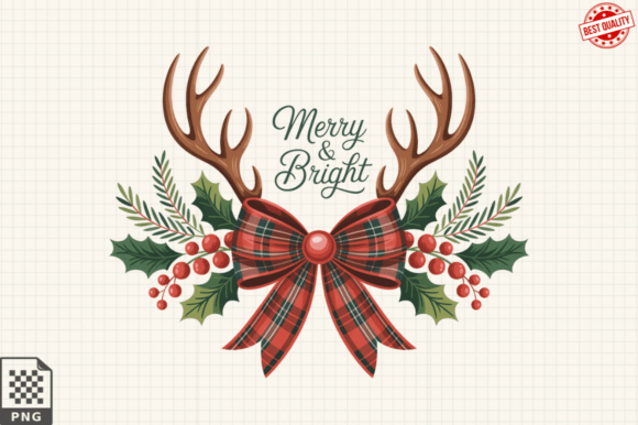 Christmas Coquette Bow PNG: Elevate Your Creative Projects with Elegant Design