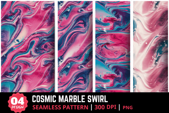 ✨ Cosmic Marble Swirl Pattern Bundle ✨