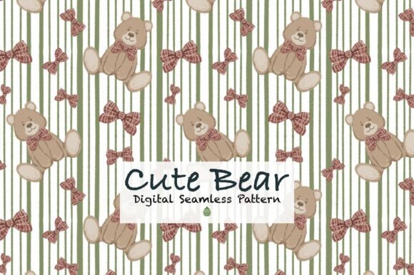Cute Bear Seamless Pattern