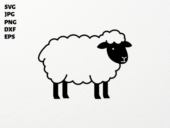 Cute Sheep SVG for Cricut Sublimation PN: A Versatile Design for Creative Projects