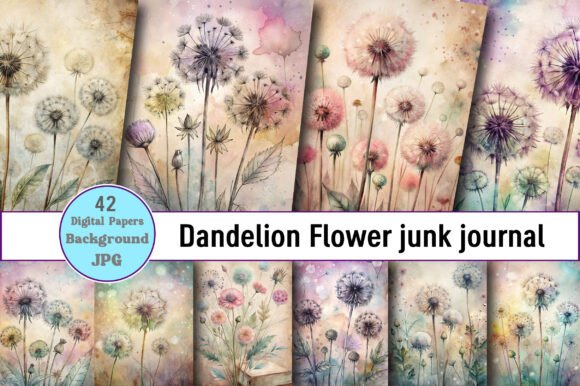 Dandelion Flower Junk Journal