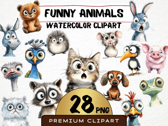 Funny Animals Clipart 28 Cute Png