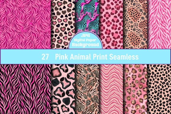 Pink Animal Print Seamless Pattern: A Versatile Design for Creative Projects