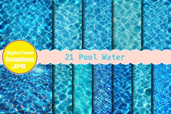 Pool Water Digital Papers