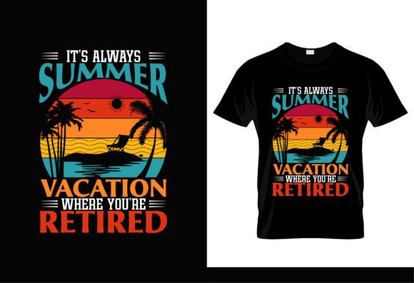 Summer Retired Vacation Vintage Tshirt: A Timeless Expression of Leisure and Style
