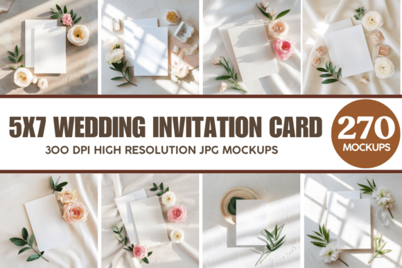 Transform Your Designs with the Wedding Invitation Card Mockup Bundle