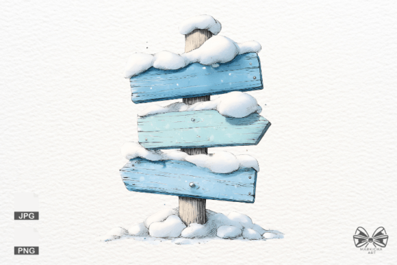Winter Signpost Png Clipart